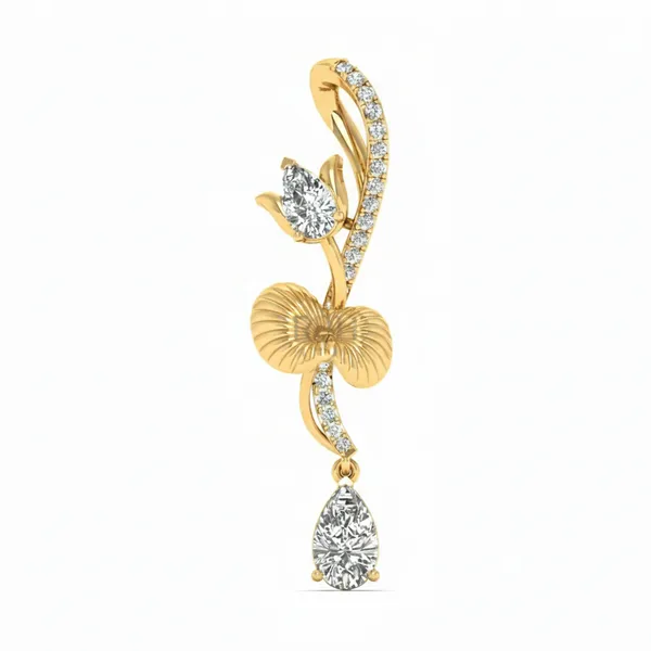 Ravishing Halo Diamond Pendant - View 2