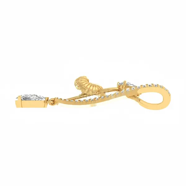 Ravishing Halo Diamond Pendant - View 3