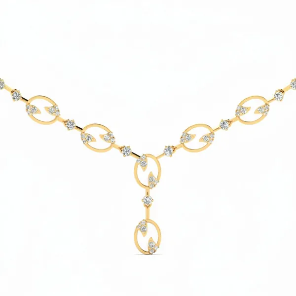 Shimmering Riviera Diamond Necklace - View 4