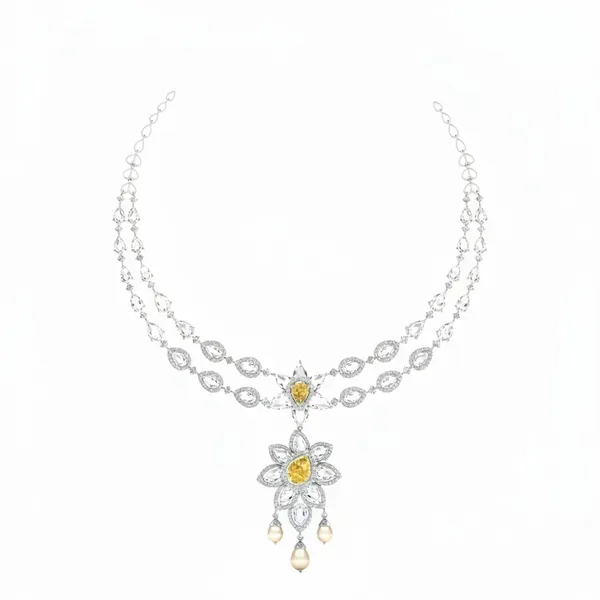 Sleek Nebula Diamond Necklace - Laboratory-Grown Diamond Necklace