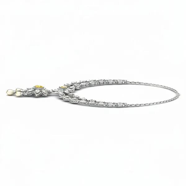 Sleek Nebula Diamond Necklace - View 2