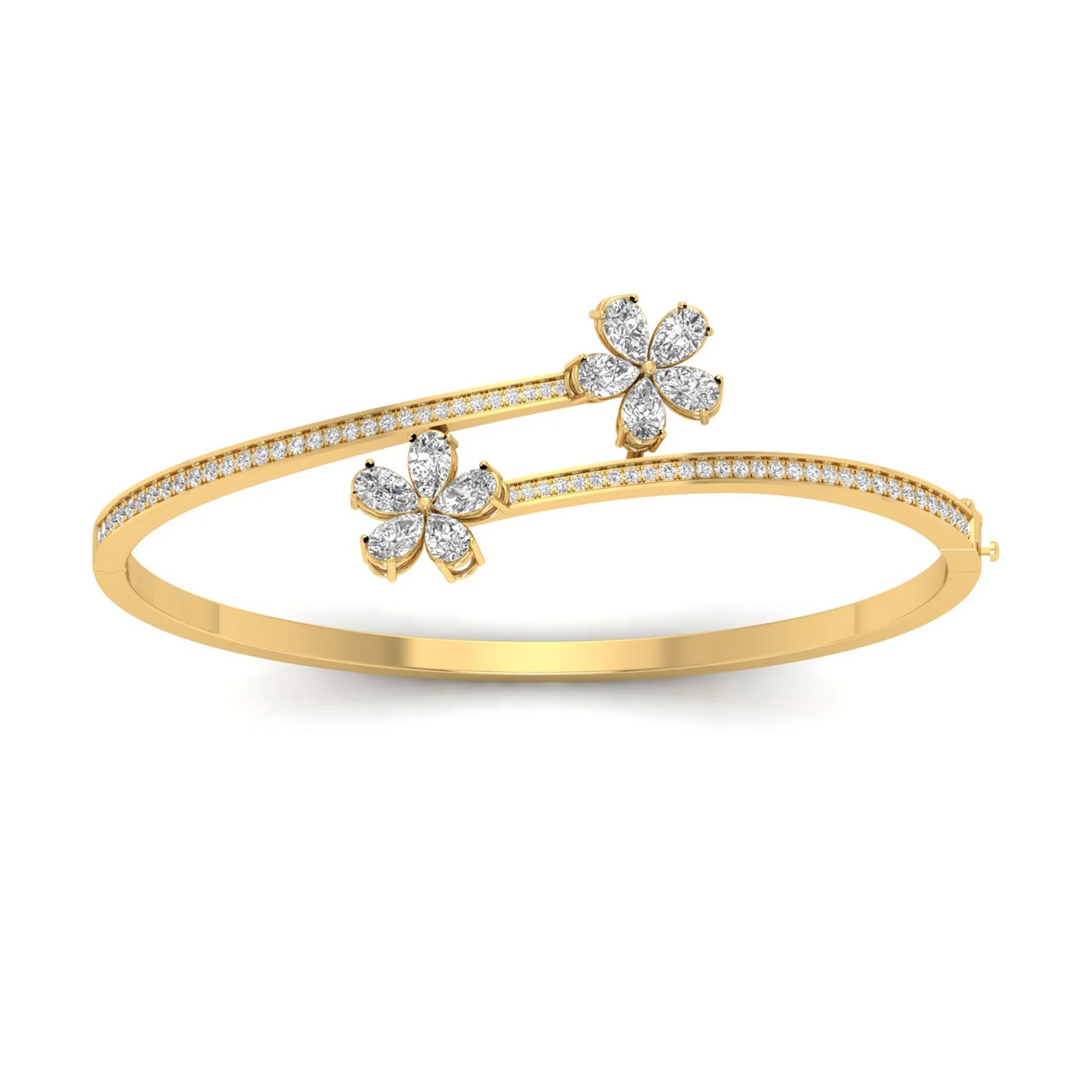 Dreamy Ribbon Diamond Bangle - Laboratory-Grown Diamond Bangle