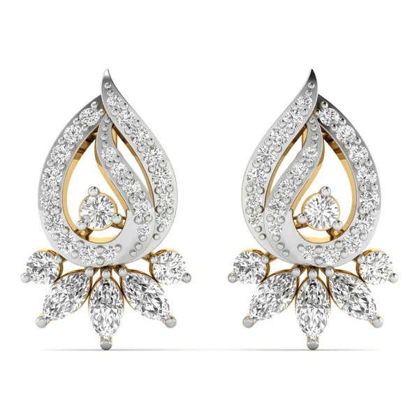 Gioia Drapery Swing Earrings - Laboratory-Grown Diamond Earrings