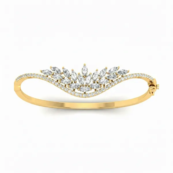 Ethereal Bezel Diamond Bangle - Laboratory-Grown Diamond Bangle