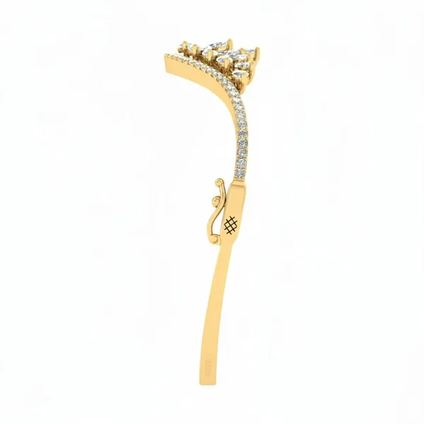 Ethereal Bezel Diamond Bangle - View 4