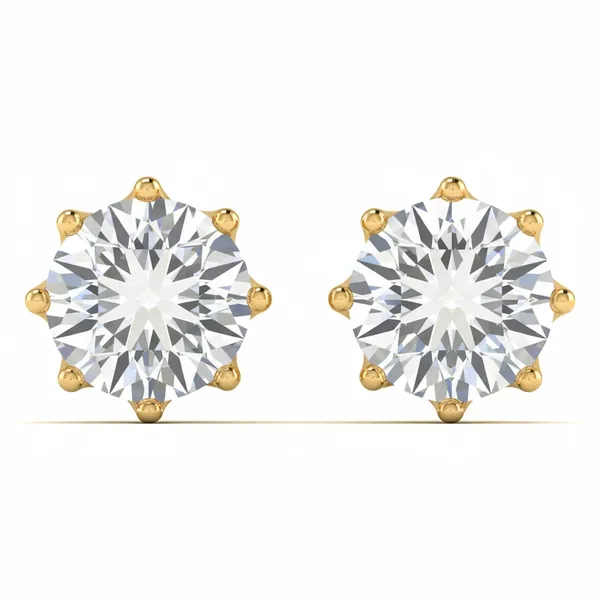 Heliana Fringe Solitaire Earrings - Laboratory-Grown Diamond Earrings