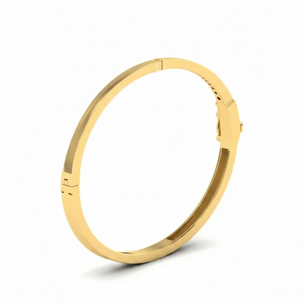 Captivating Diamond-Line Diamond Bangle - View 2
