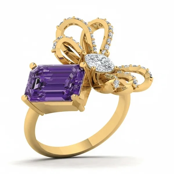 Serene Sovereign Diamond Ring - Laboratory-Grown Diamond Ladies Ring