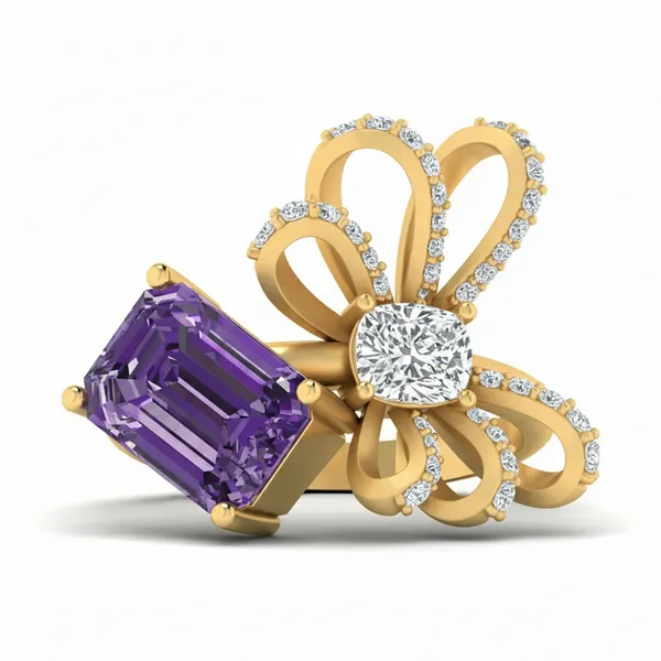 Serene Sovereign Diamond Ring - View 2