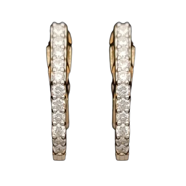Graceful Crest Diamond Earrings MNER1453