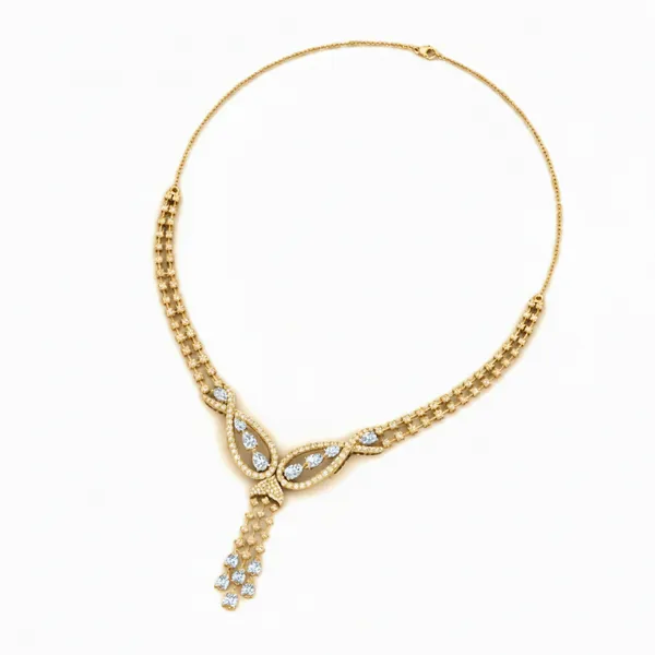 Ethereal Twilight Diamond Necklace - View 3
