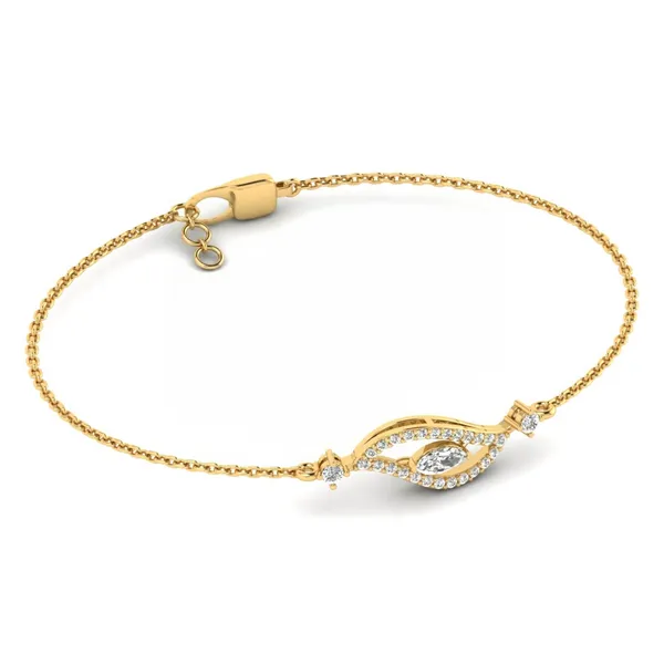 Lustrous Celestial Diamond Bracelet - View 4