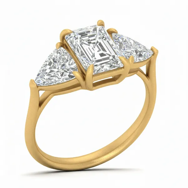 Vivid Accent Diamond Ring - Laboratory-Grown Diamond Ladies Ring