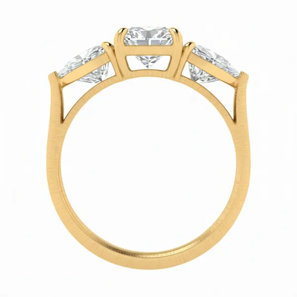 Vivid Accent Diamond Ring - View 3