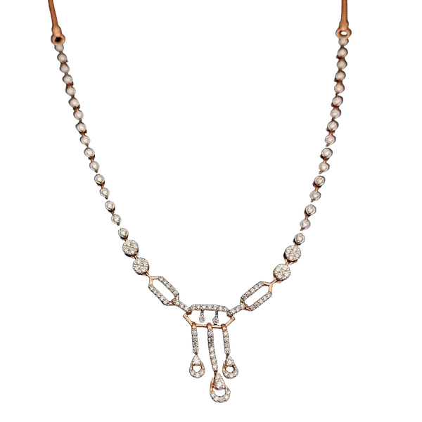 Regal Petal Diamond Necklace - Laboratory-Grown Diamond Necklace