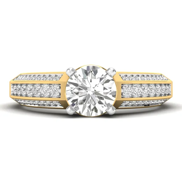 Shimmering Crown Diamond Ring - View 2