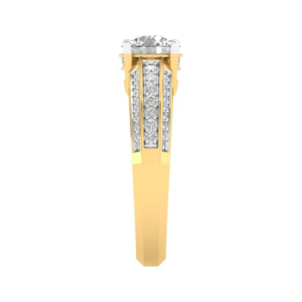 Shimmering Crown Diamond Ring - View 4