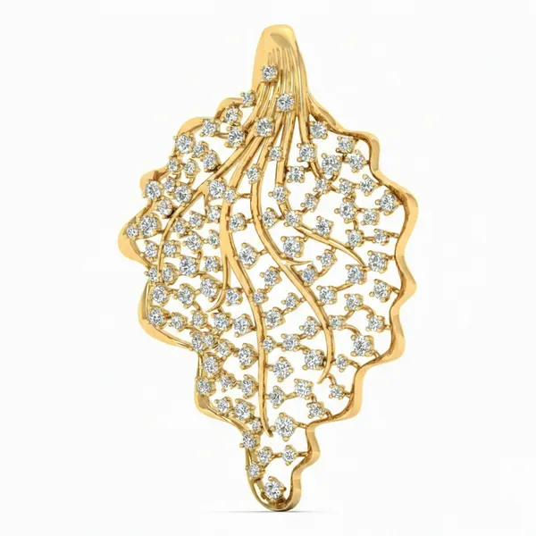 Classic Encrusted Diamond Pendant - View 2