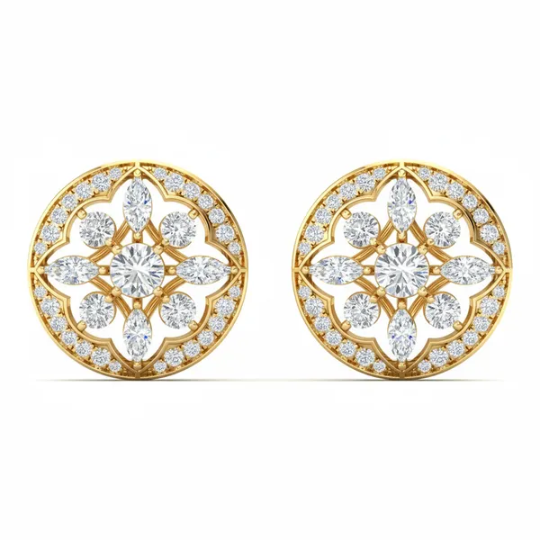Paloma Dome Waterfall Earrings - Laboratory-Grown Diamond Earrings