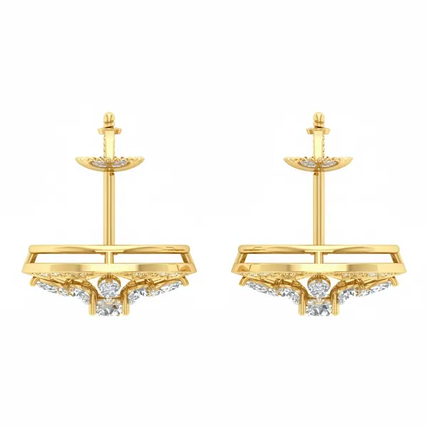 Paloma Dome Waterfall Earrings - View 4