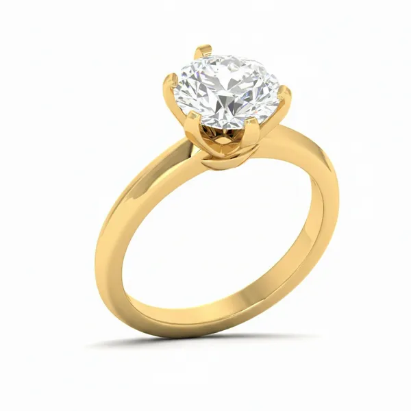 Magnificent Channel Diamond Ring - Laboratory-Grown Diamond Ladies Ring
