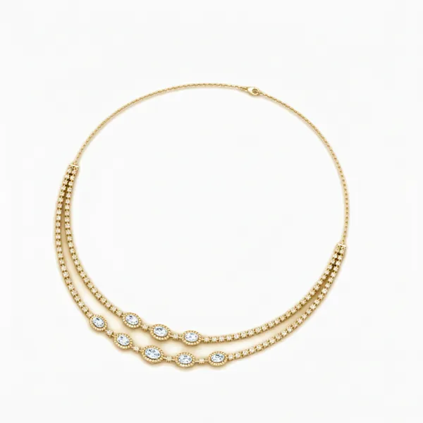 Imperial Riviera Diamond Necklace - View 3