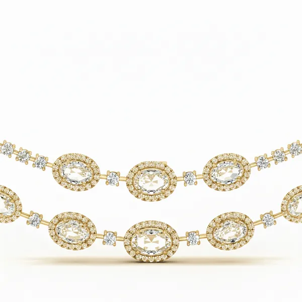 Imperial Riviera Diamond Necklace - View 4