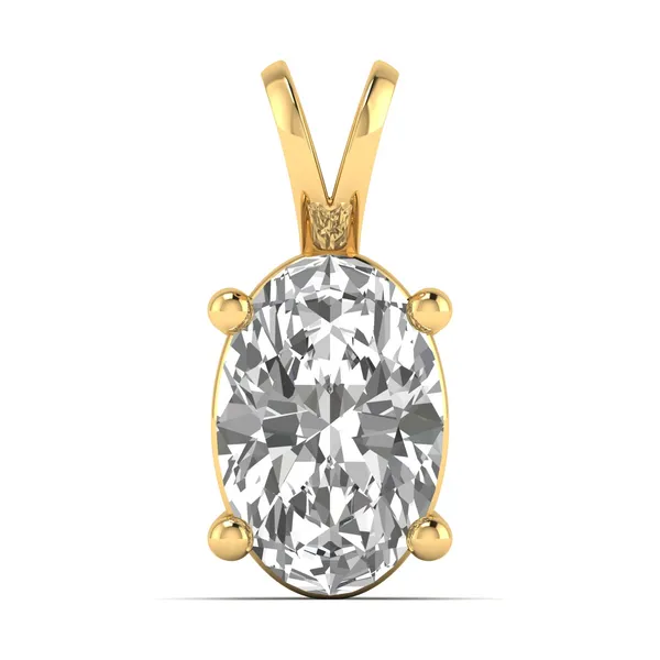 Precious Sunburst Diamond Pendant - Laboratory-Grown Diamond Pendant