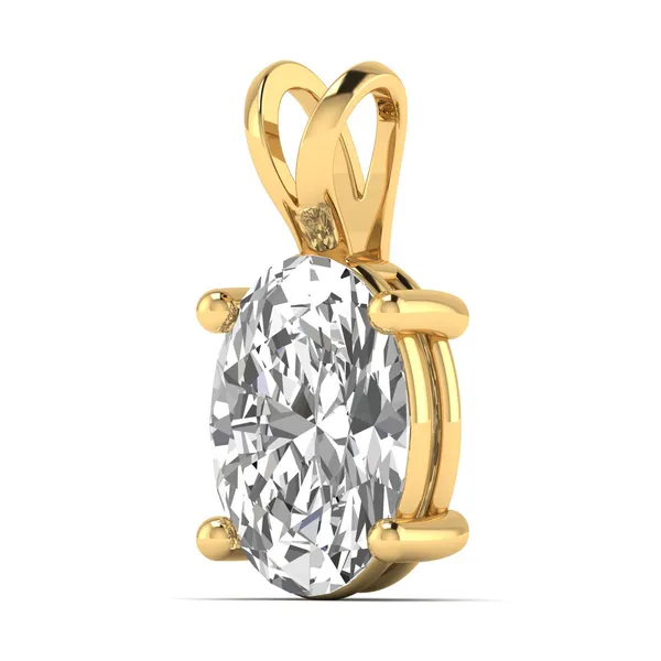 Precious Sunburst Diamond Pendant - View 2
