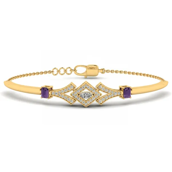 Splendid Modern Diamond Bracelet - Laboratory-Grown Diamond Ladies Bracelet