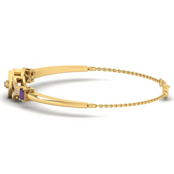 Splendid Modern Diamond Bracelet - View 2