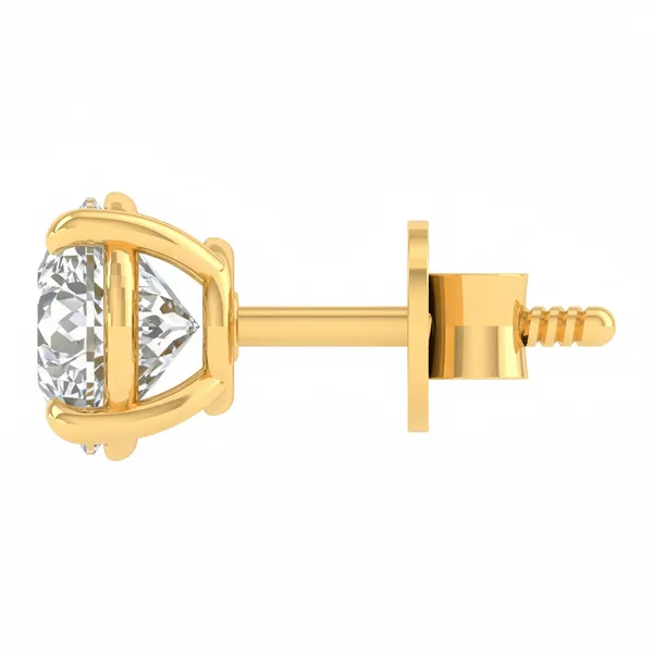 The Tessara Lattice Single Diamond Studs - View 3