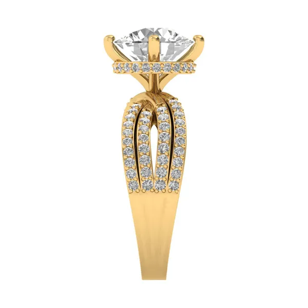 Glamorous Aurora Diamond Ring - View 4