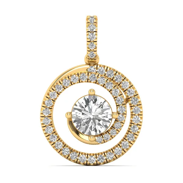 Statuesque Vintage Diamond Pendant - Laboratory-Grown Diamond Pendant