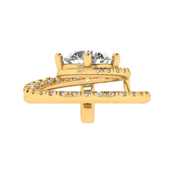 Statuesque Vintage Diamond Pendant - View 4