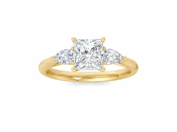 Exquisite Channel Diamond Ring - Laboratory-Grown Diamond Ladies Ring