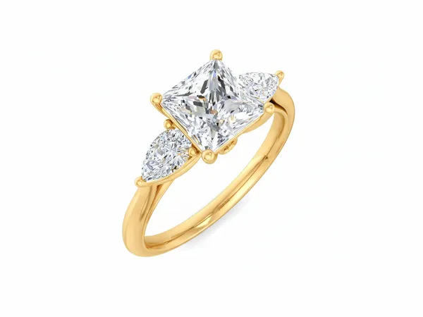 Exquisite Channel Diamond Ring - View 4