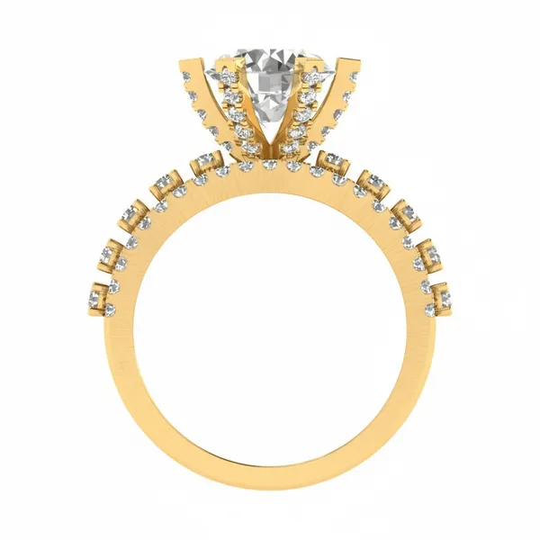 Lustrous Moonbeam Diamond Ring - View 3