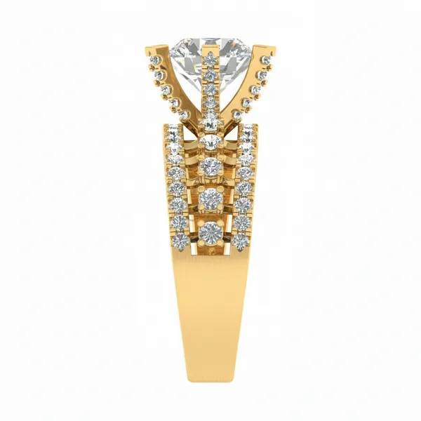 Lustrous Moonbeam Diamond Ring - View 4