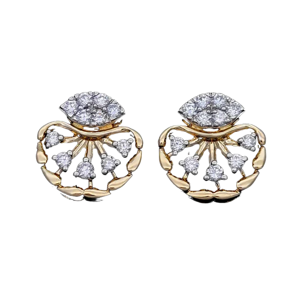 Delicate Solstice Diamond Earrings - View 2