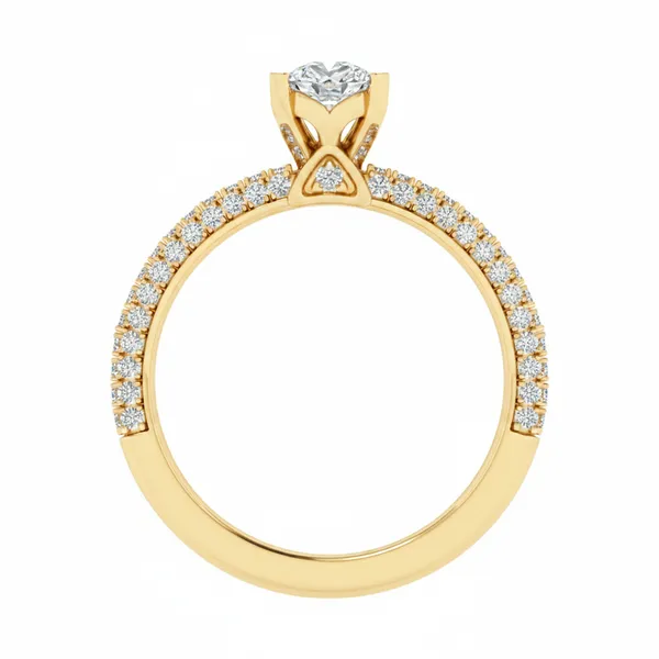 Gleaming Sovereign Diamond Ring - View 3