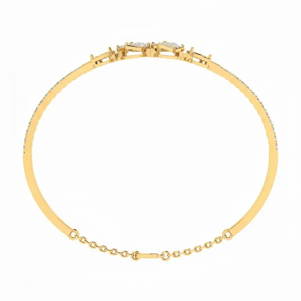 Dreamy Cluster Diamond Bangle - View 3