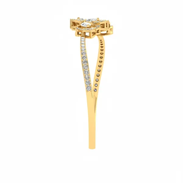 Dreamy Cluster Diamond Bangle - View 4