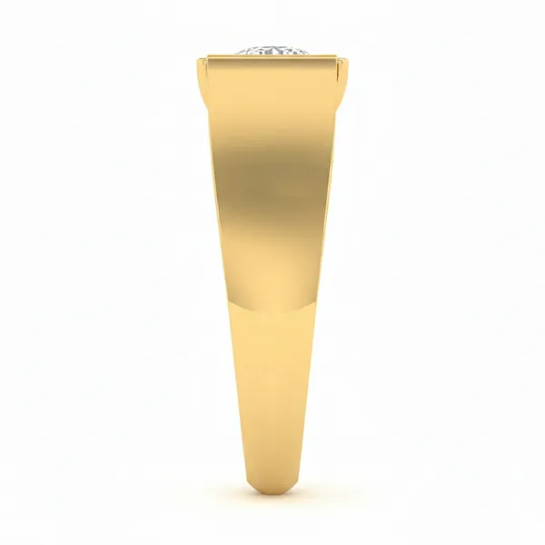 Sculptural Accent Diamond Ring - View 4