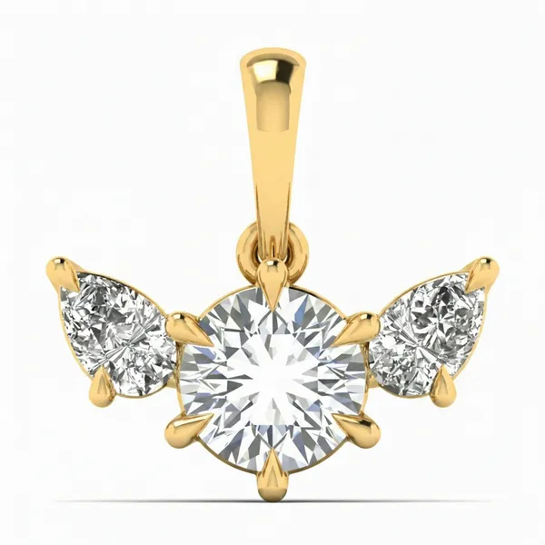 Bold Ornate Diamond Pendant - Laboratory-Grown Diamond Pendant