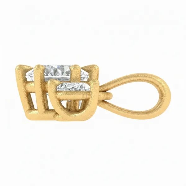 Bold Ornate Diamond Pendant - View 3