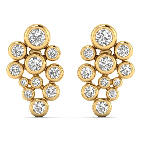 The Kiara Snowflake Bouquet Earrings - Laboratory-Grown Diamond Earrings