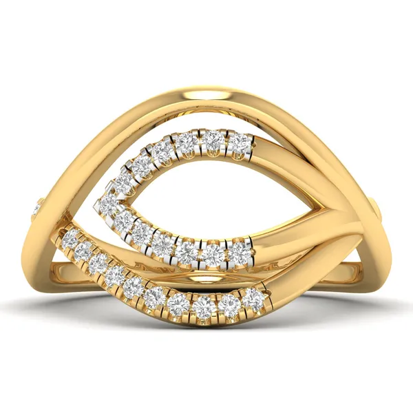 Glittering Dome Diamond Ring - View 2