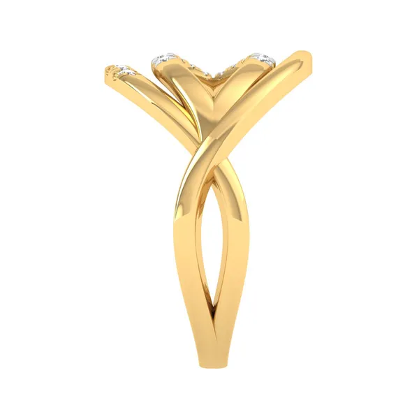 Glittering Dome Diamond Ring - View 4