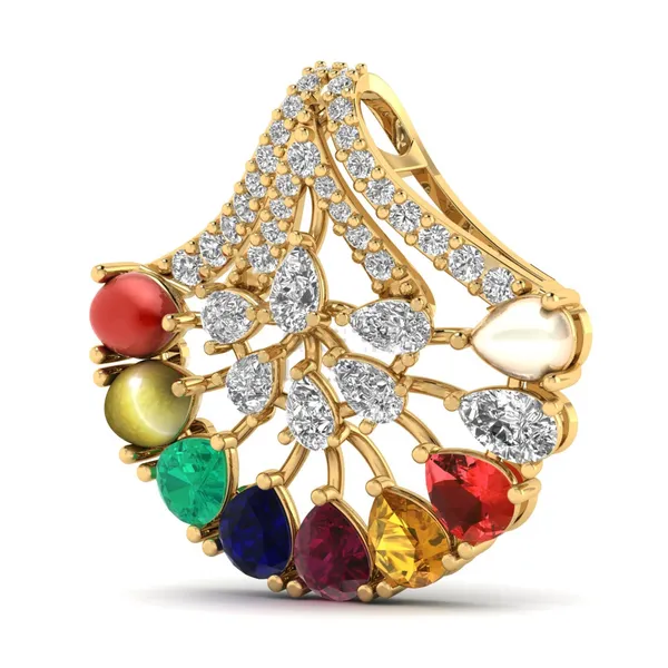 Bold Princess Diamond Pendant - View 2